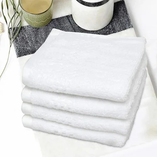 12×12 Inch White Face Towel